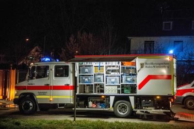 Urbach: Feuer im Asylbewerberheim - 1 Verletzter - Gebaeude vorerst unbewohnbar